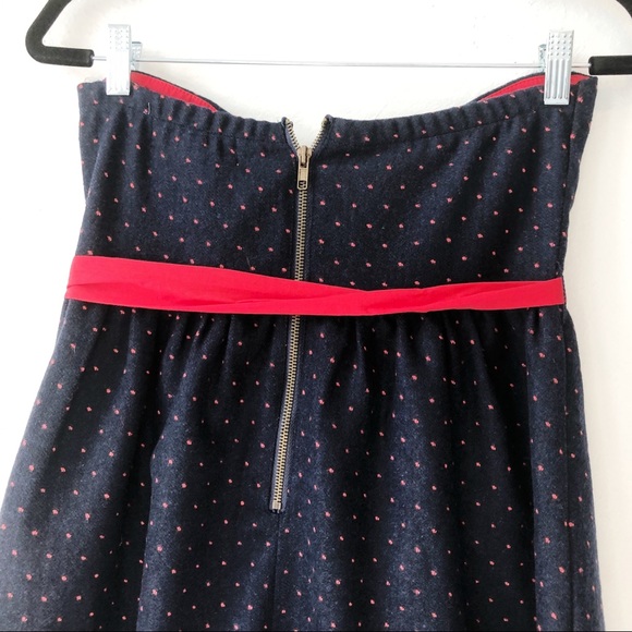 Flying Tomato strapless dress polka dot size med - Picture 4 of 8